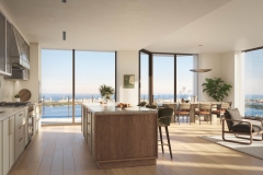 VillaMiami_Half-floor-kitchen-and-living-room-